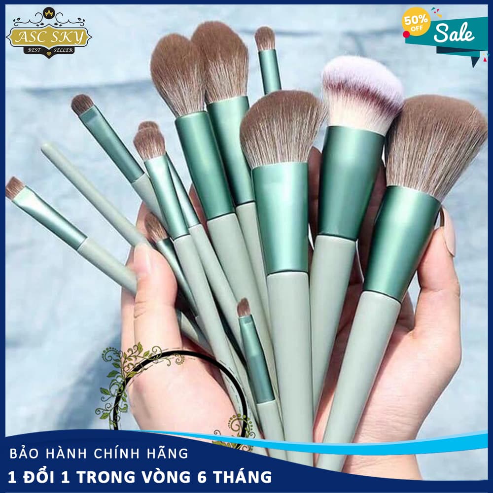 Bộ Cọ Trang Điểm FIX Bộ Cọ Trang Điểm 13 Cây Dụng Cụ Make Up Lông Cọ Siêu Mềm Cao Cấp Đủ Mọi loại Lông Cọ