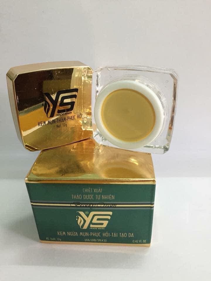 [HCM]Kem mụn dưỡng trắng da NGỪA MỤN THÂM PHỤC HỒI TÁI TẠO DA Ys beauty cream (CHIẾT SUẤT THẢO DƯỢC TỰ NHIÊN cho da nhạy cảm) 12gr - HX837 - Làm đẹp / Chăm sóc da mặt / Chăm sóc da chuyên sâu / Dưỡng da & Serum chuyên sâu