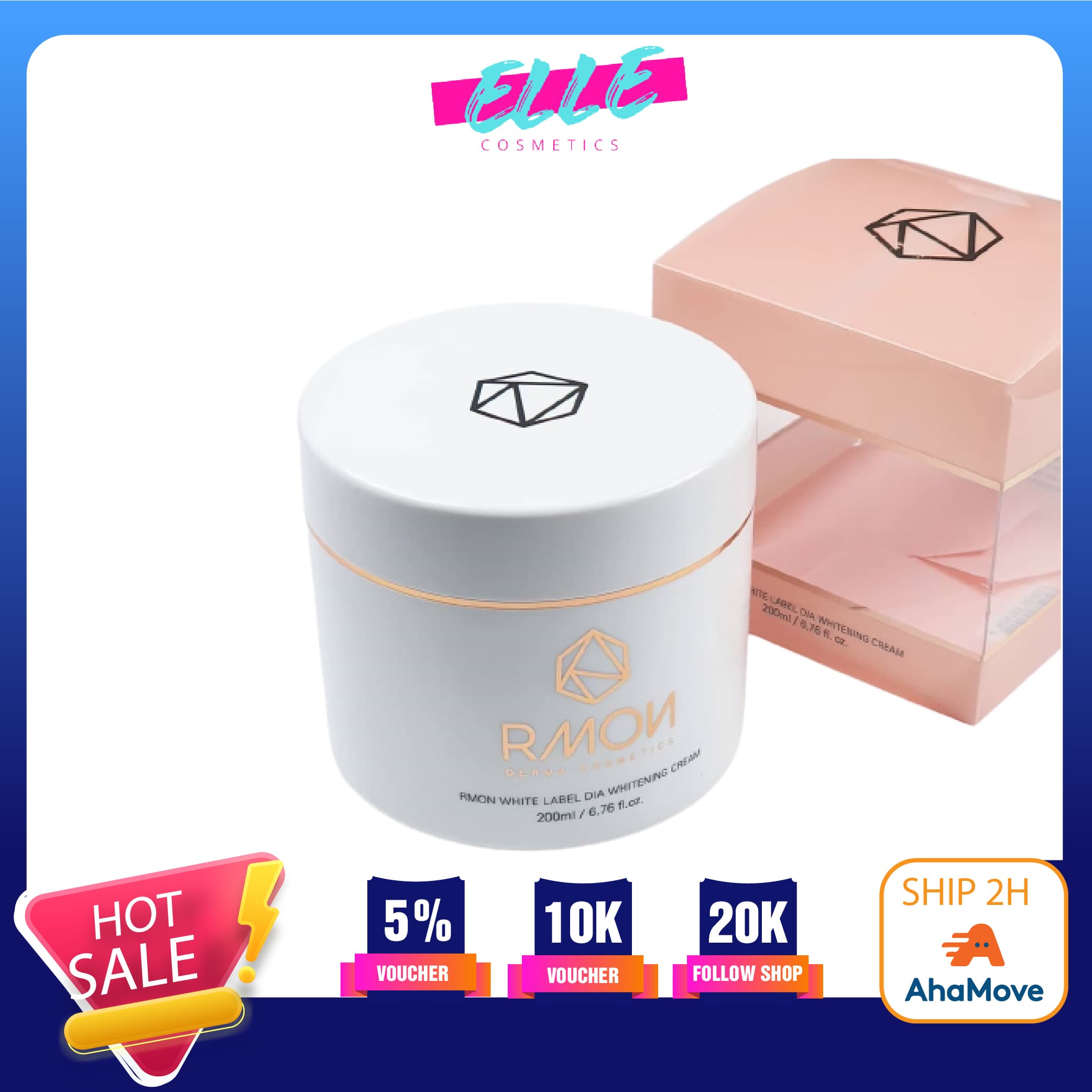[HCM]Kem dưỡng trắng da body RMON 200ml