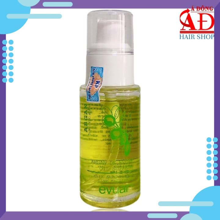 Tinh dầu dưỡng tóc Evuar Argan Oil bóng suôn mượt tóc 60ml