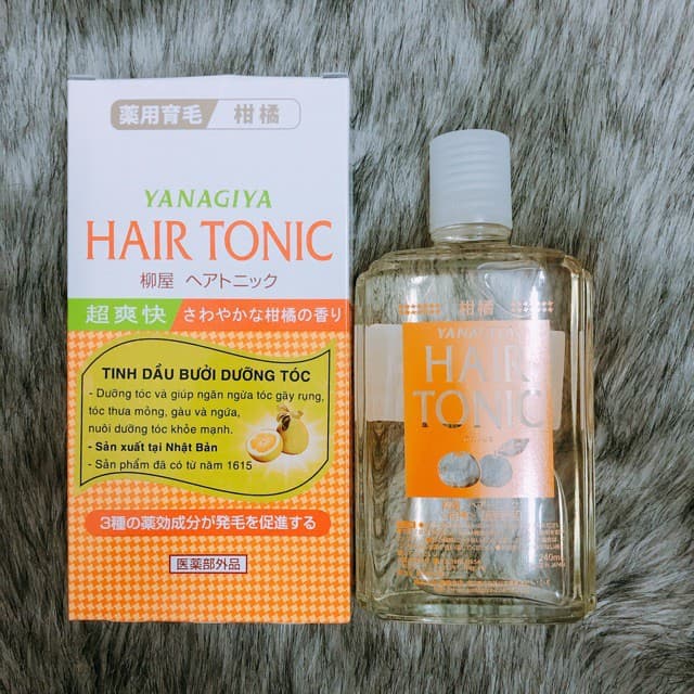 Tinh dầu bưởi dưỡng tóc Hair Tonic Citrus Yanagiya 240ml