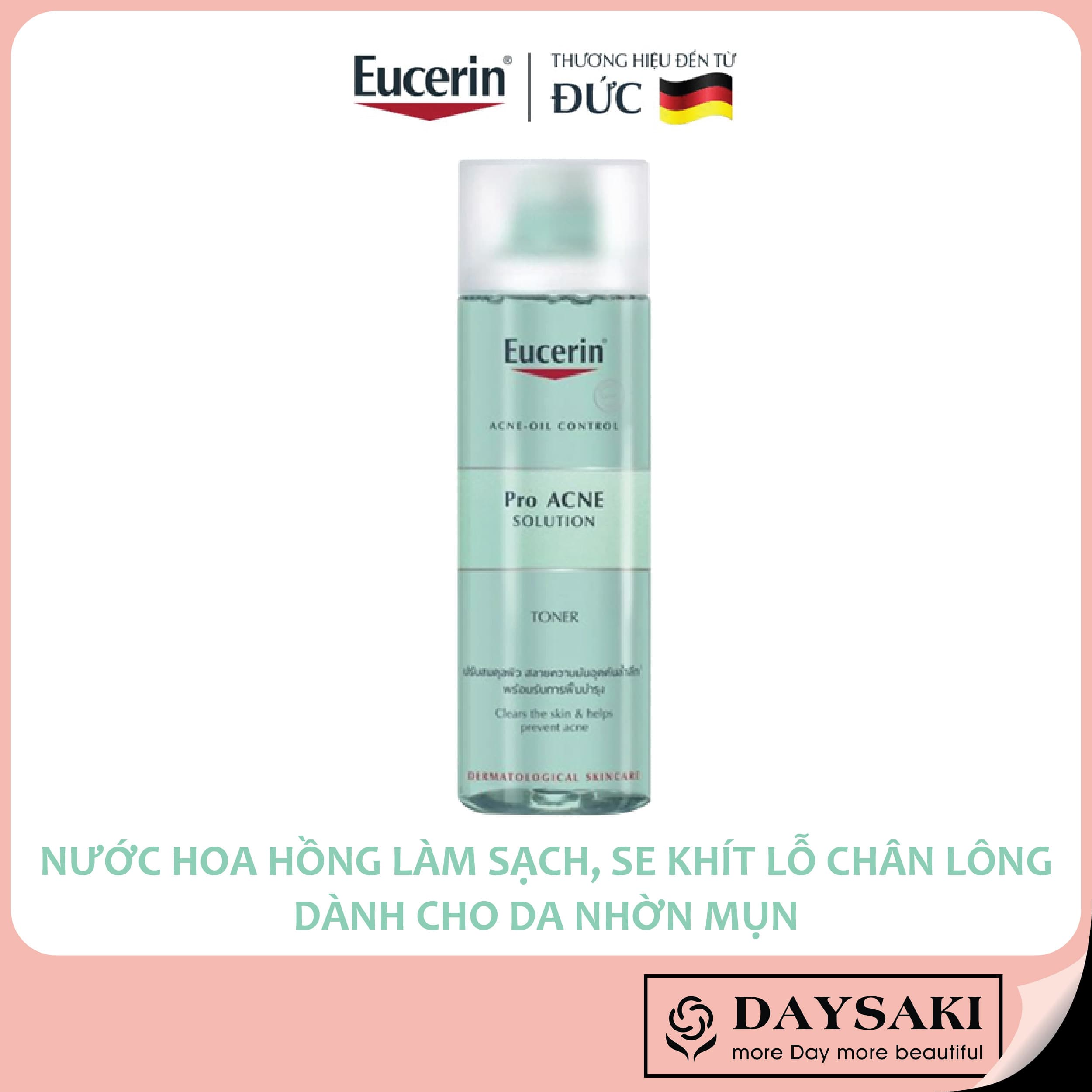 [HCM]Eucerin Nước Hoa Hồng Dành Cho Da Nhờn Mụn ProAcne Toner 200ml