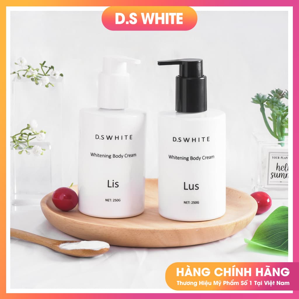 [HCM][COMBO] Kem Dưỡng Trắng Da Body Lis + Lus Dưỡng Trắng Dưỡng Ẩm Makeup Sử Dụng Ngày Và Đêm 250gr