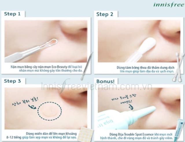 [HCM]Tinh Chất Cải Thiện Mụn Innisfree Bija Trouble Spot Essence 15ml