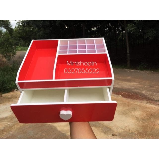 [HCM]Khay trang điểm đủ màu 25cm