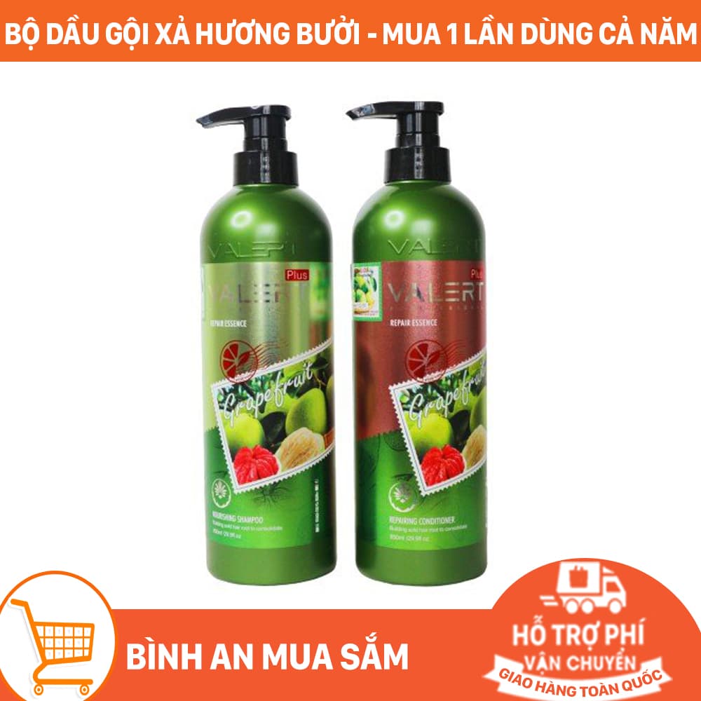 Bộ Dầu Gội Xả Hương Bưởi Chính Hãng Anh Quốc - Mua 1 Lần Dùng Cả Năm