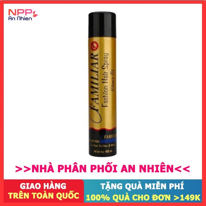 Keo xịt tóc tạo kiểu Familiar 400ML hương mới- NPP AN NHIÊN