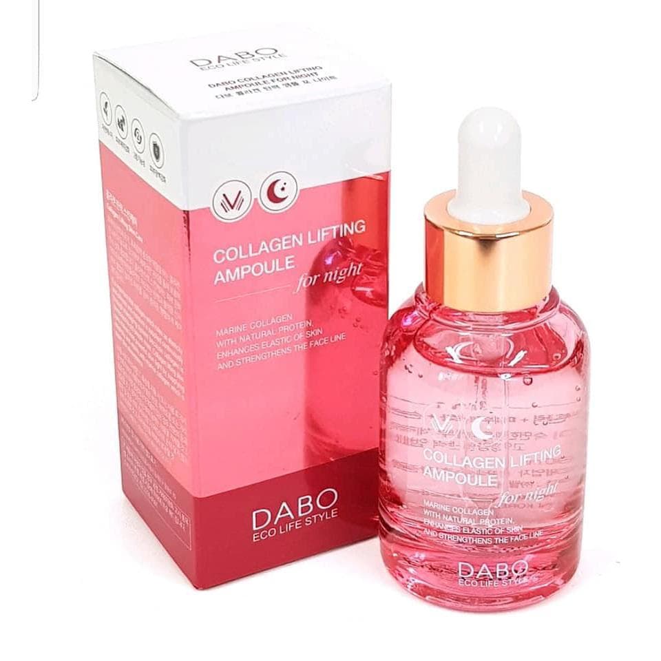Tinh chất nâng cơ Collagen ban đêm Dabo Collagen Lifting Ampoule Hàn Quốc 30ml