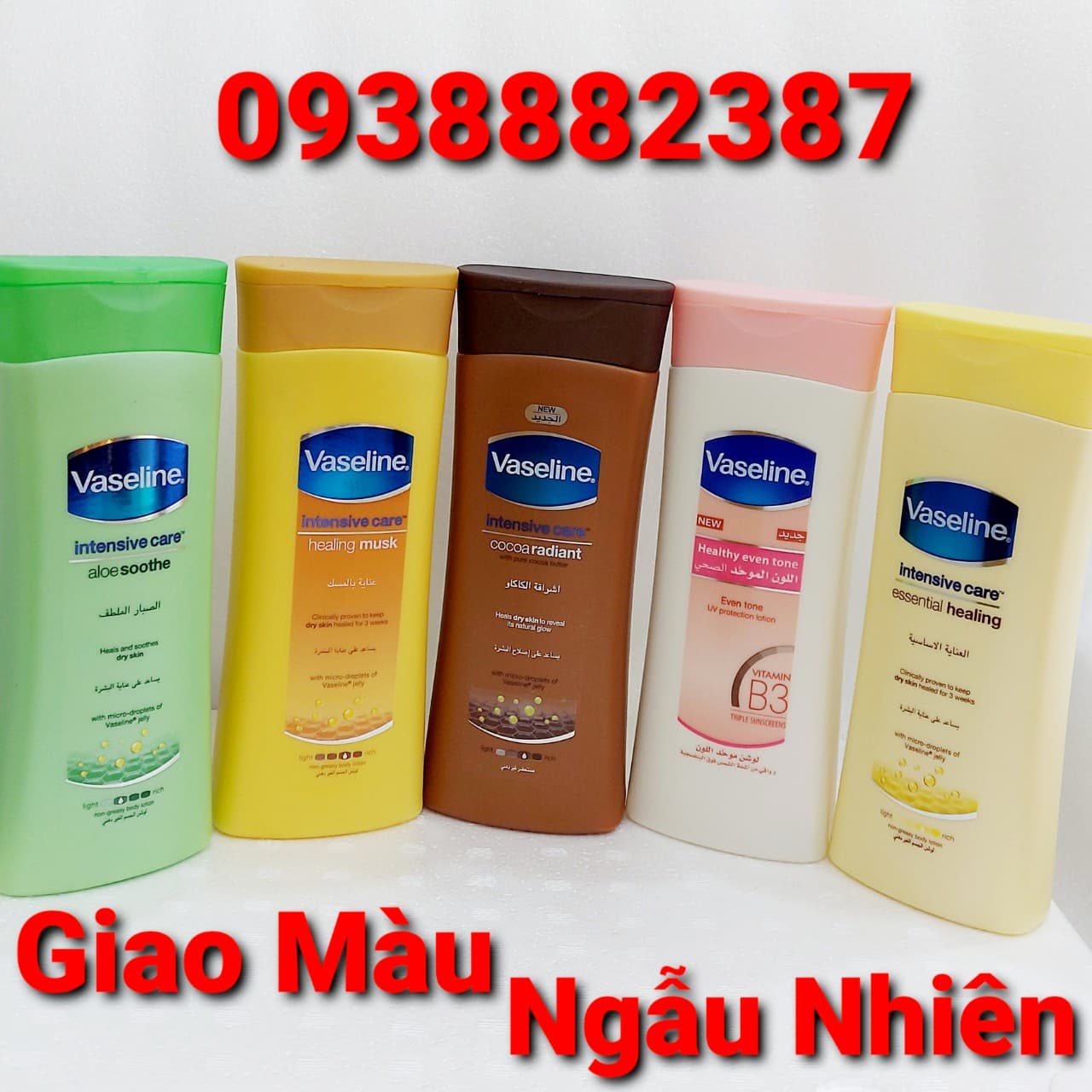 [XẢ KHO]Sữa dưỡng thể trắng da Vaseline Thái Lan 400ml- Date 2024