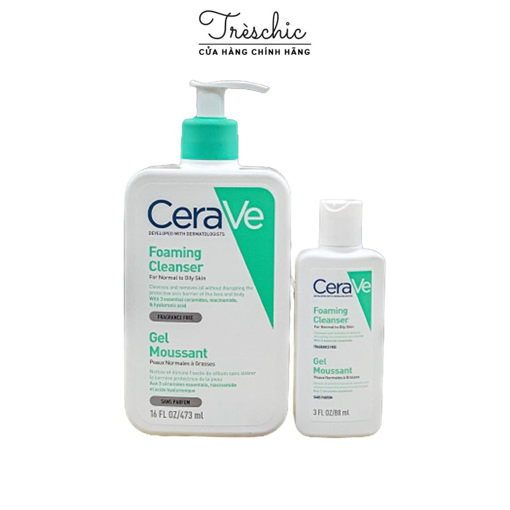 Sữa Rửa Mặt Cerave Foaming Cleanser Dành Cho Da Dầu