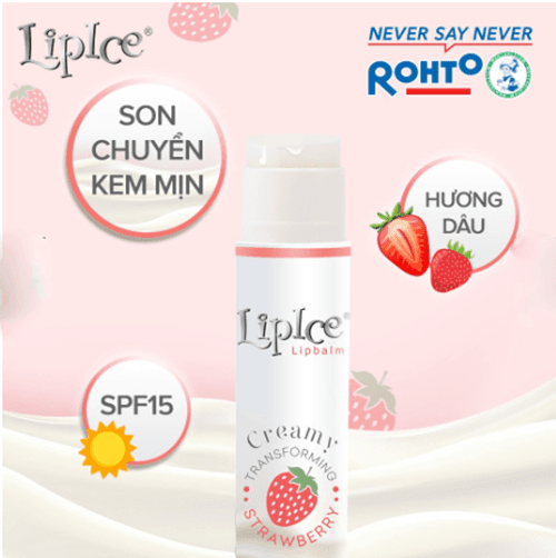 Son dưỡng môi không màu LipIce cremy Số 1 Nhật Bản 4.3g