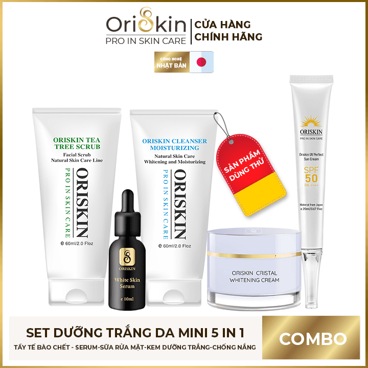 [HCM]Bộ sản phẩm chăm sóc da dưỡng trắng Oriskin 5in1 (mini)