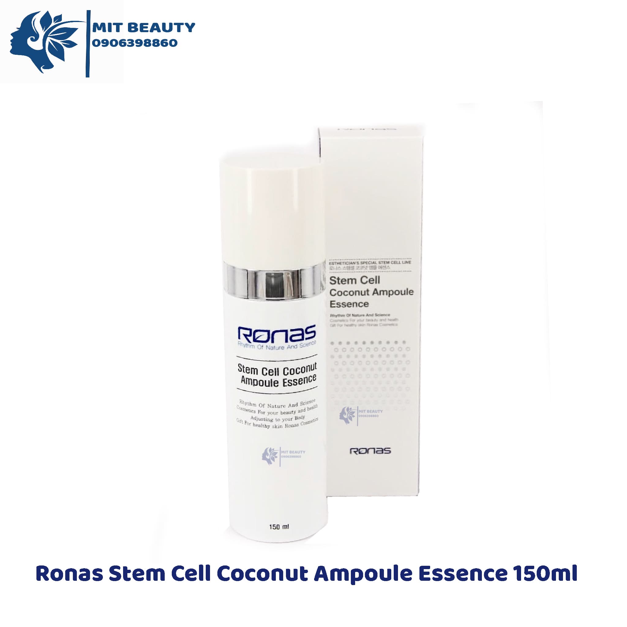 Tinh Chất Tế Bào Gốc Dừa Ronas Coconut  Stem Cell Ampoule Essence 150ml Hàn Quốc