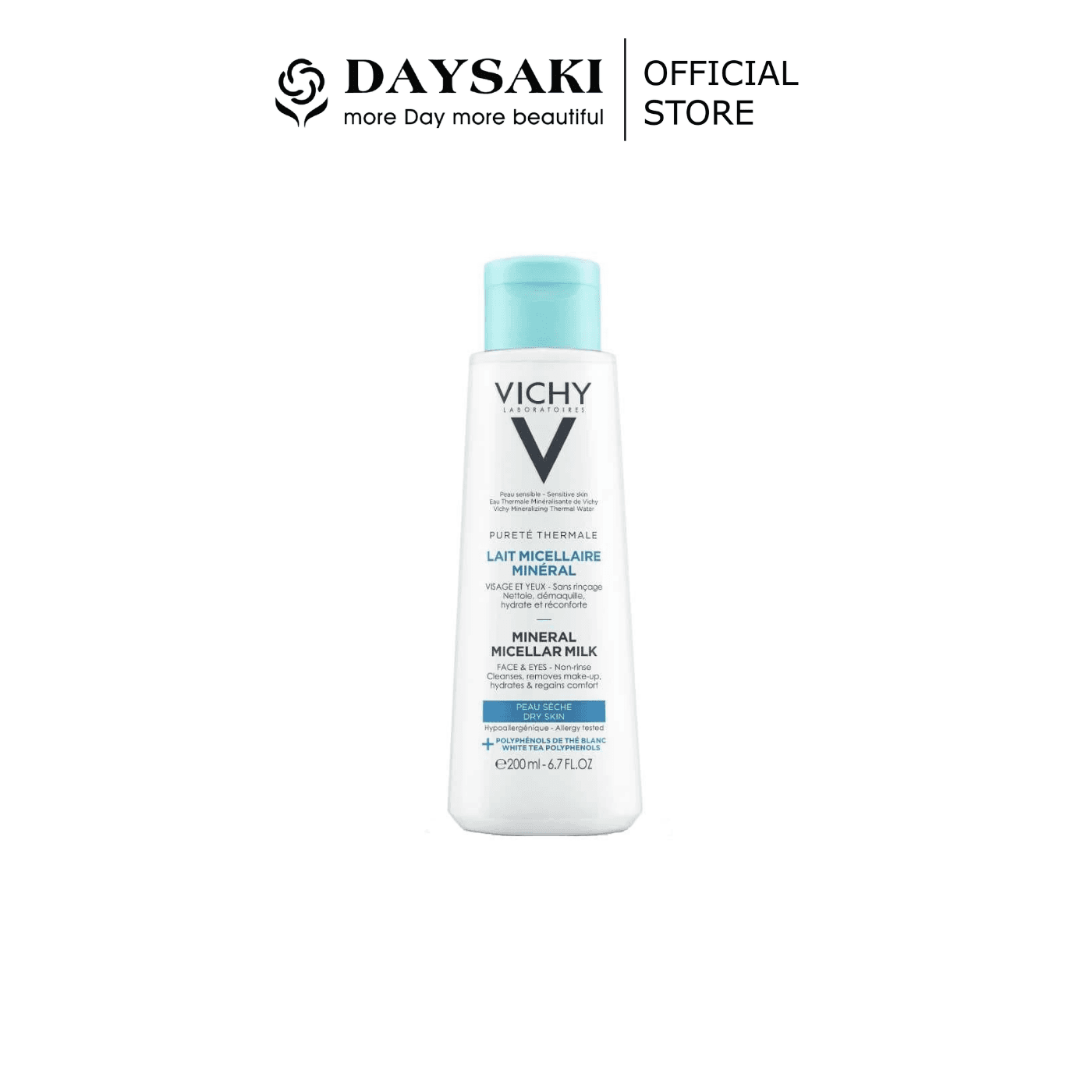 [HCM]Vichy Sữa Tẩy Trang Mineral Micellar Milk Pureté Thermale Cho Da Khô Nhạy Cảm 200ml