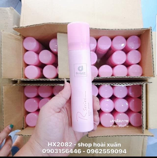 Xịt thơm Designer collection rseries body spray - xịt thơm toàn thân - HX2082