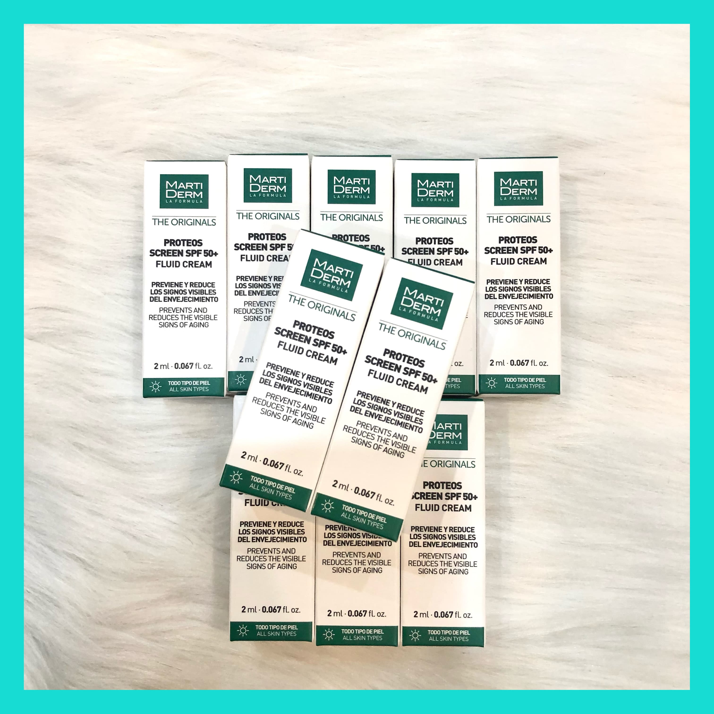 MartiDerm The Originals Proteos Screen SPF50+ -- Kem Chống Nắng Phổ Rộng Toàn Diện Ngừa Lão Hóa Nám Da Trial 2ml