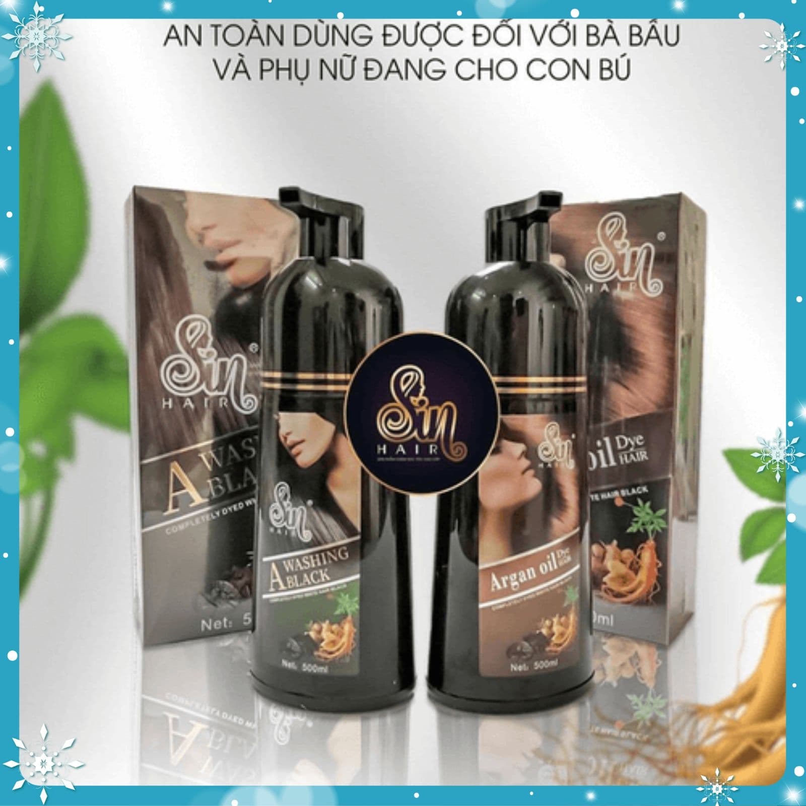 Dầu gội phủ bạc nhân sâm SIN HAIR Nhật Bản