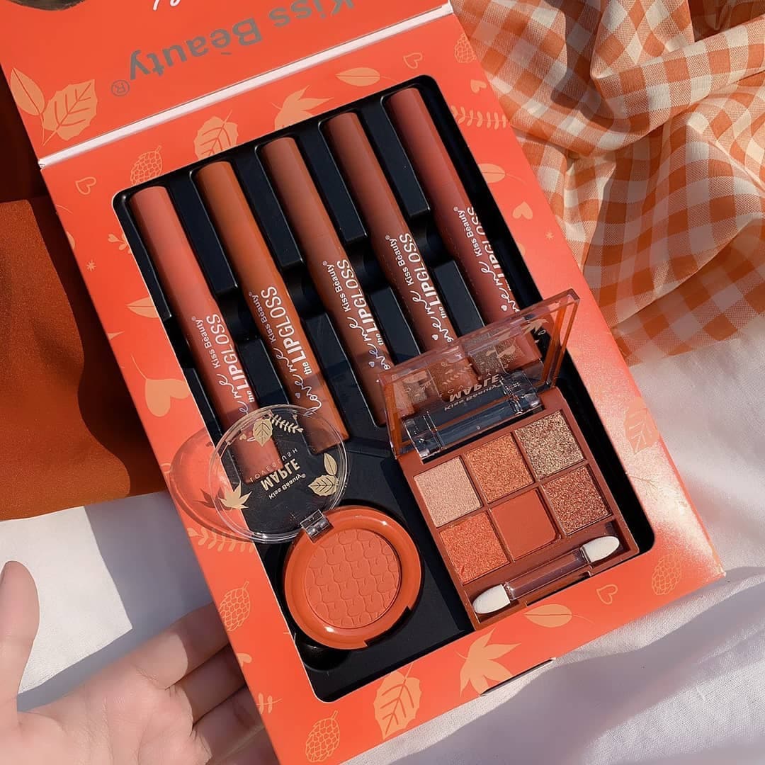 [HCM]Bộ Makeup Maple Suit Kiss Beauty 7 món siêu sang chảnh