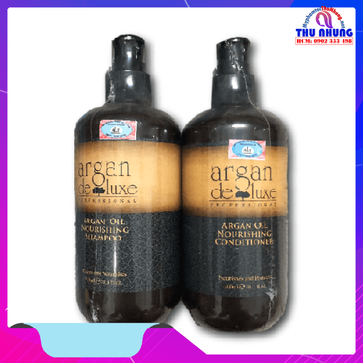 [HCM]Dầu gội xả phục hồi tóc hư tổn Argan Deluxe 300ml