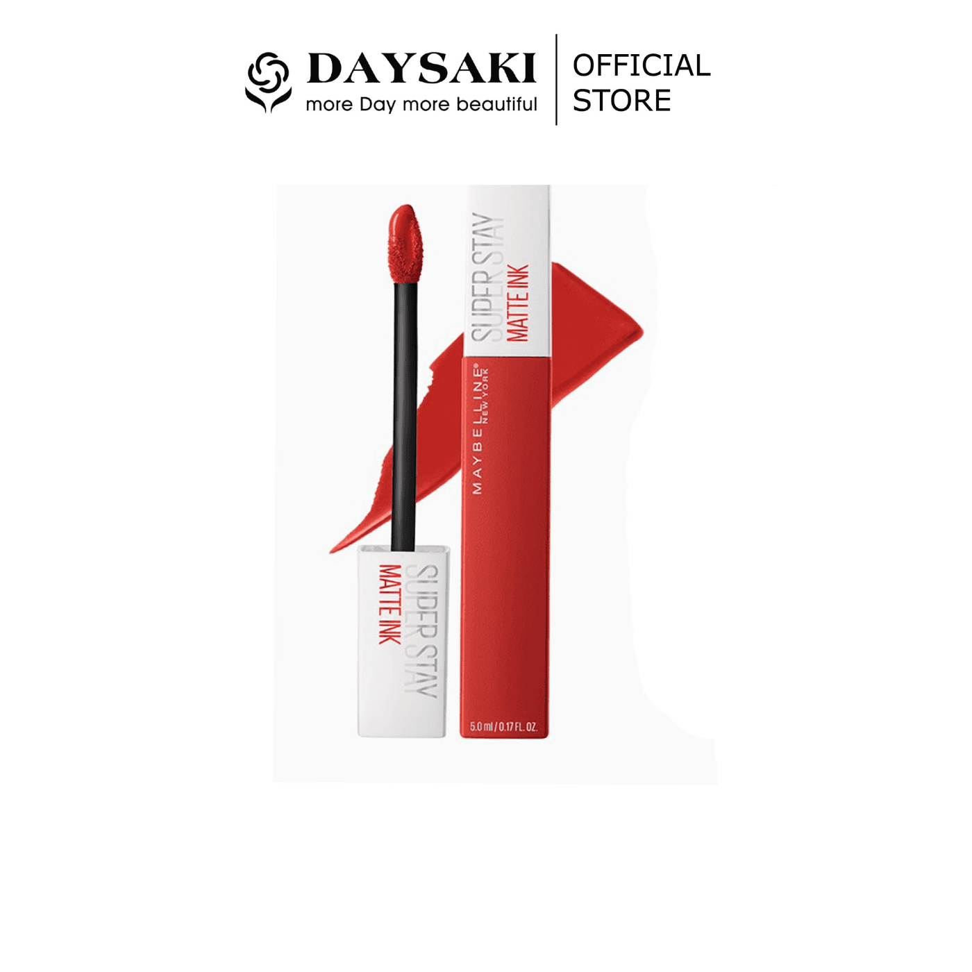 [HCM]Maybelline Son Kem Lì 16h Lâu Trôi Super Stay Matte Ink Lipstick- 118 Cam Cháy Dancer 5ml