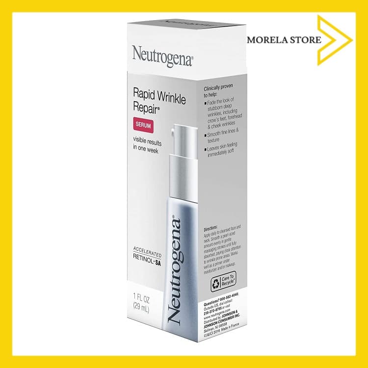 [HCM]Serum chống lão hóa đốm đen Neutrogena Rapid Wrinkle Repair Retinol Serum Hyaluronic Acid Glycerin 29ml