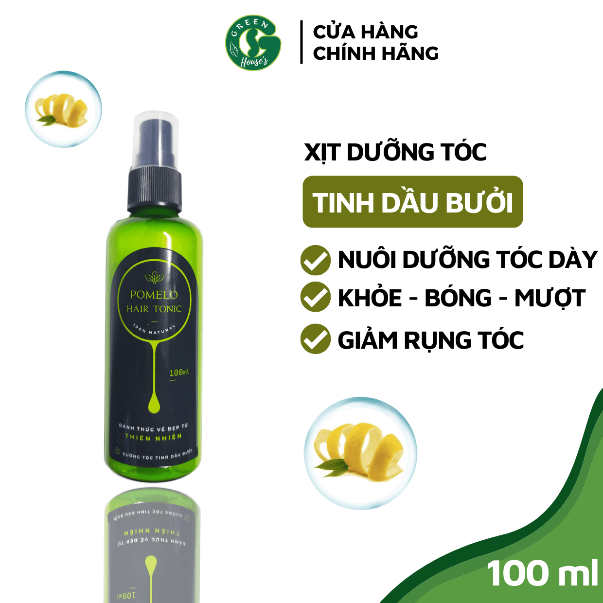 [HCM]Tinh Dầu Bưởi Serum bưởi - Giúp mọc tóc Giảm Rụng Tóc - 100ml
