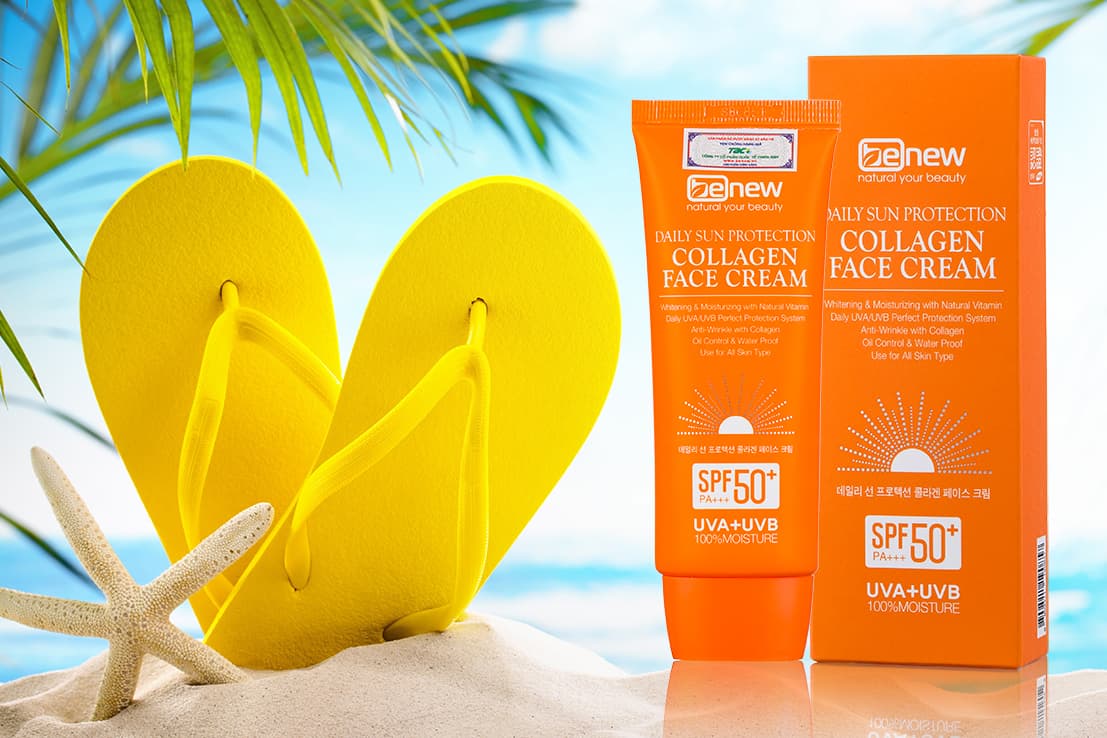 Kem Chống Nắng Cao Cấp Dành Cho Da Mặt Benew Collagen Sun Cream 70ml