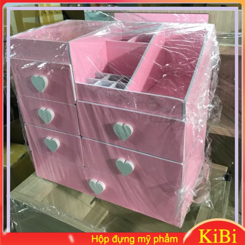 [HCM]Kệ Mỹ Phẩm 6 Ngăn trái tim Khay đựng son kệ đựng trang điểm chất lượng