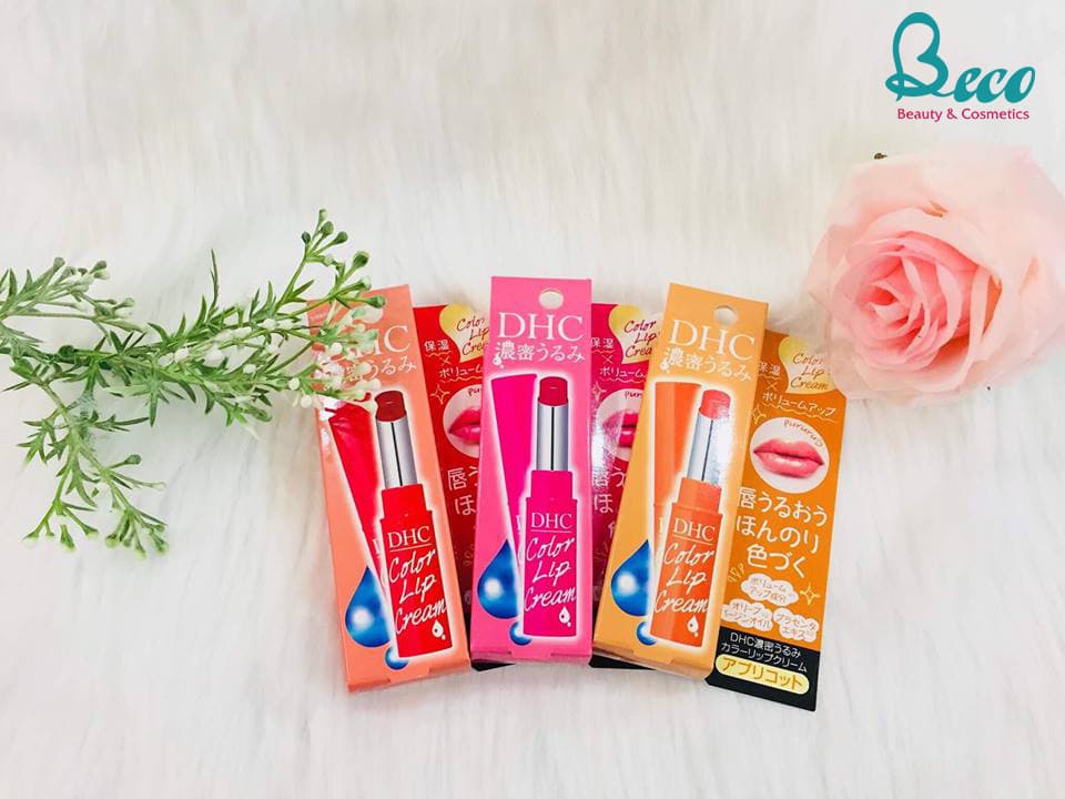 Son dưỡng có màu DHC Nhật Bản Màu hồng