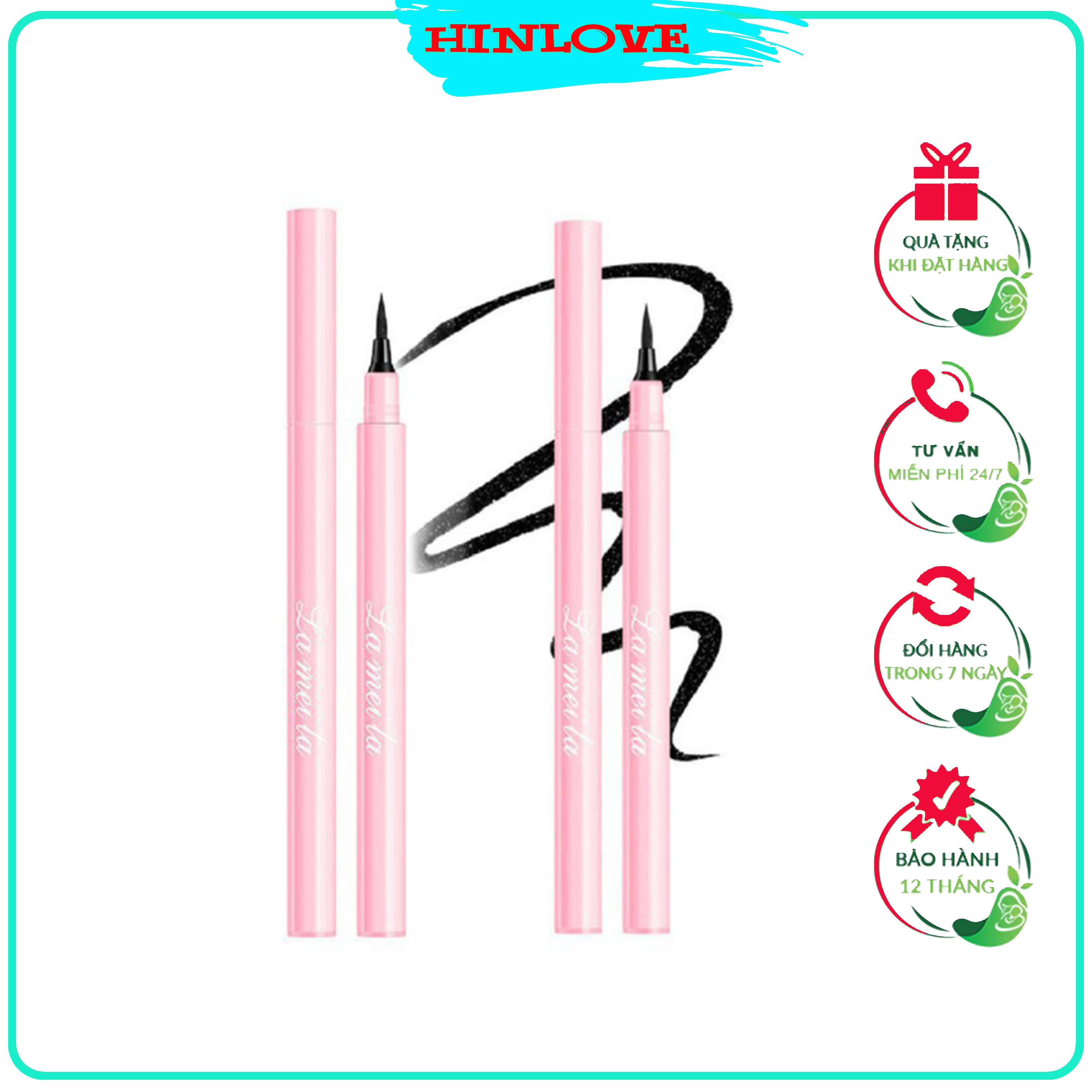 Bút Kẻ Mắt Lameila Vỏ Hồng Chống Thấm Nước Lâu Trôi Trang Điểm Chuyên Nghiệp Nội Địa Trung