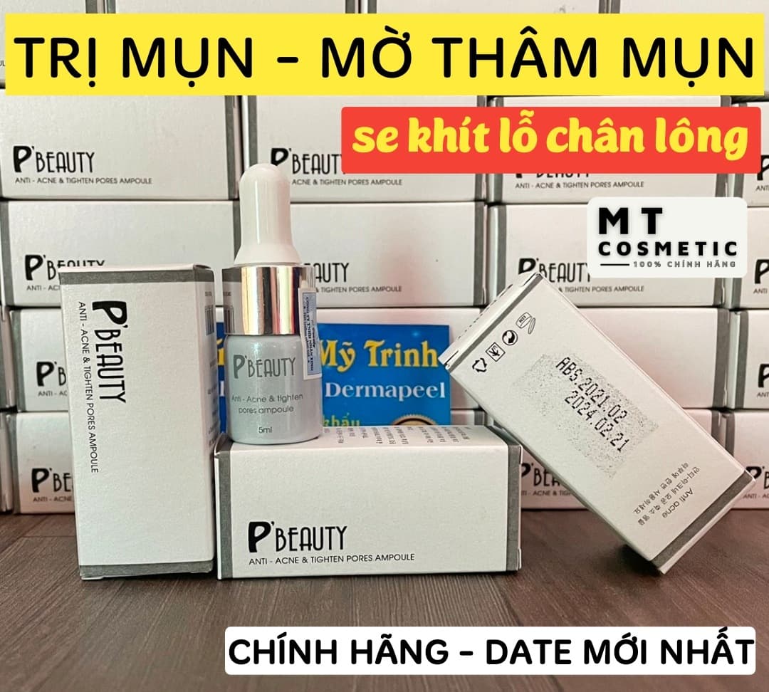 Serum đường đen Anti Acne Ampoule 5ml Serum giảm mụn ẩn viêm sưng PBeauty Hàn Quốc [đường đen MẪU TRẮNG]