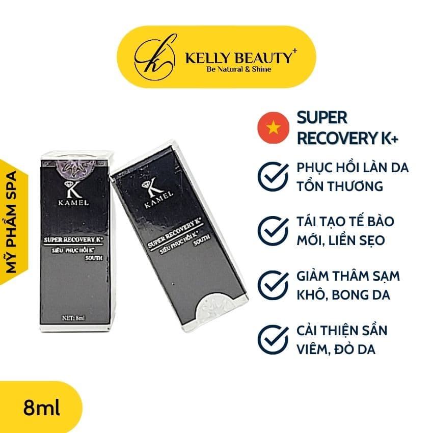 Serum Phục Hồi Da Super Recovery KAMEL 8ml – Làm Mịn Bồi Da Làm Sáng Da Cải Thiện Làn Da Hư Tổn Yếu Viêm Đỏ Da | Kelly Beauty