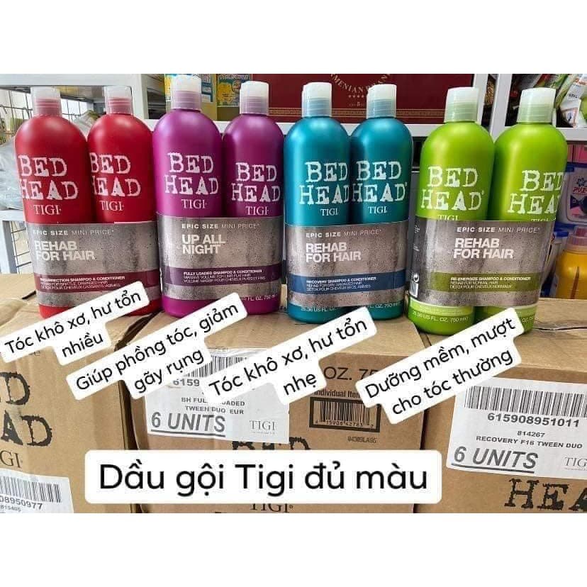 Cặp Dầu gội xả TIGI cho tóc hư tổn cấp độ 3 750ml x2