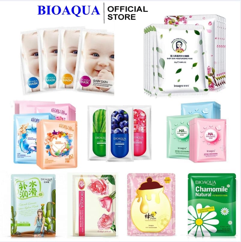 [HCM]COMBO 10 Mặt Nạ Giấy ???????????????????? Dưỡng Da - Cấp Ẩm - Thải Độc - Làm Da Căng Mướt - Giảm Mụn Hiệu Quả