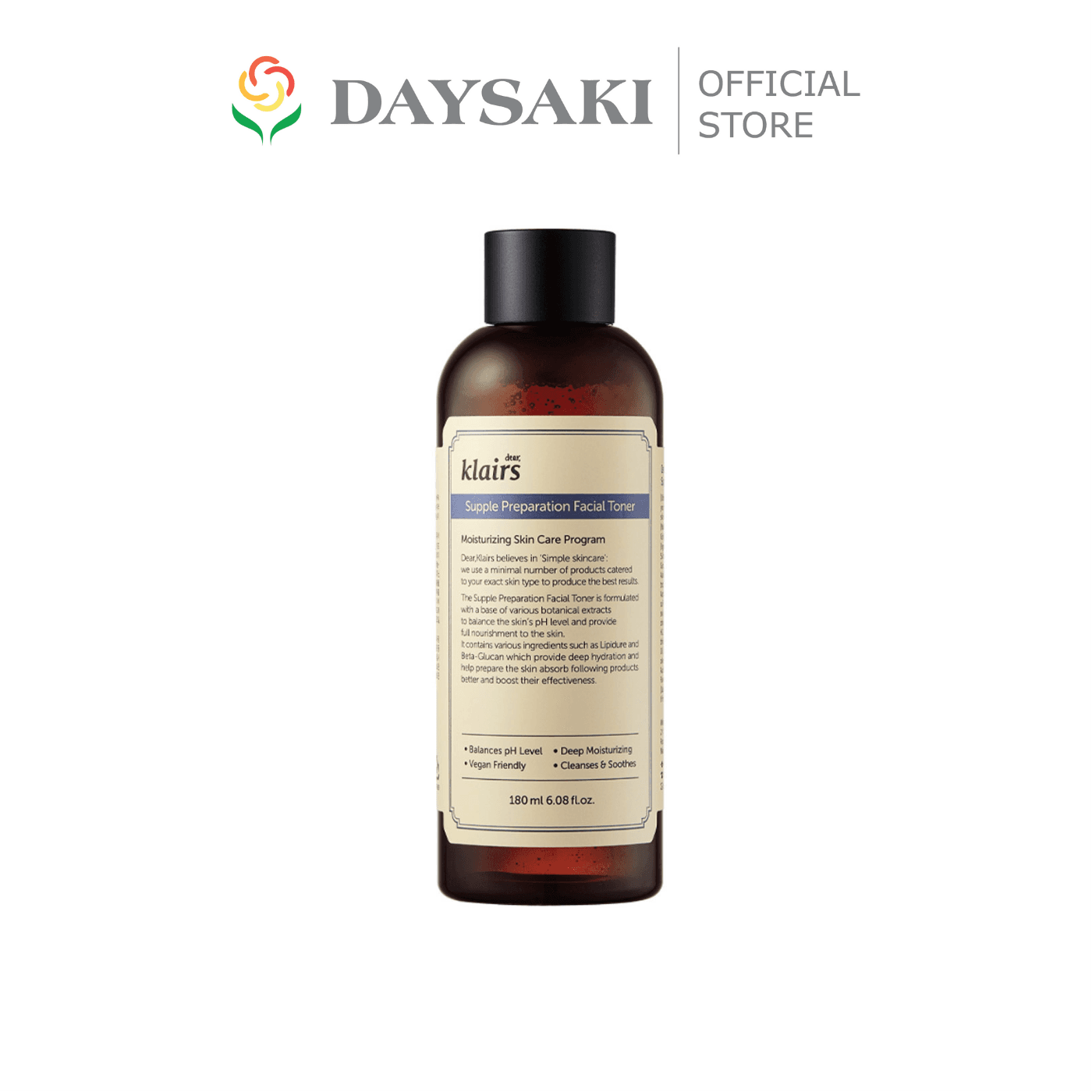 Klairs Nước Hoa Hồng Dành Cho Da Nhạy Cảm Supple Preparation Facial Toner 180ml
