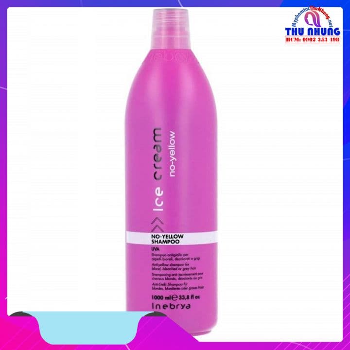 [HCM]Dầu gội cho tóc bạch kim Inebrya Ice Cream No-Yellow Shampoo 1000ml