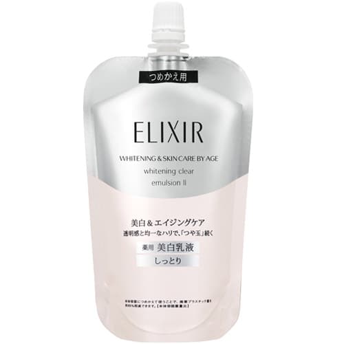 Sữa dưỡng ẩm trắng da Shiseido ELIXIR Whitening Clear Emulsion II (110mL) - (Túi thay thế)