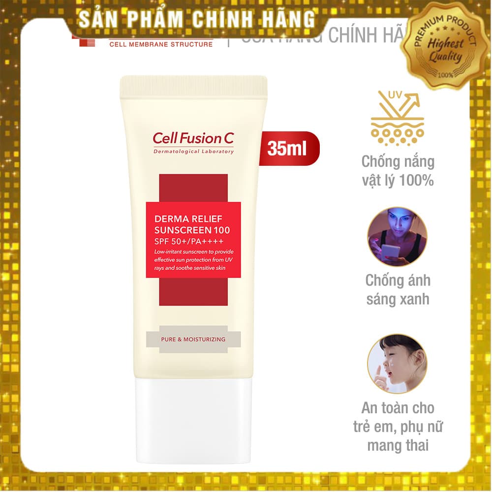 [HCM]Kem Chống Nắng Cell Fusion C D&agravenh Cho Da Dầu MụnN&acircng T&ocircng Da 50ML