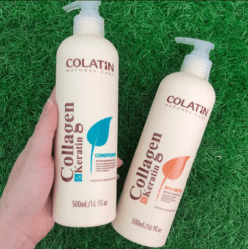 Bộ dầu gội xả dưỡng chất tơ tằm Collagen Keratin 1000ml