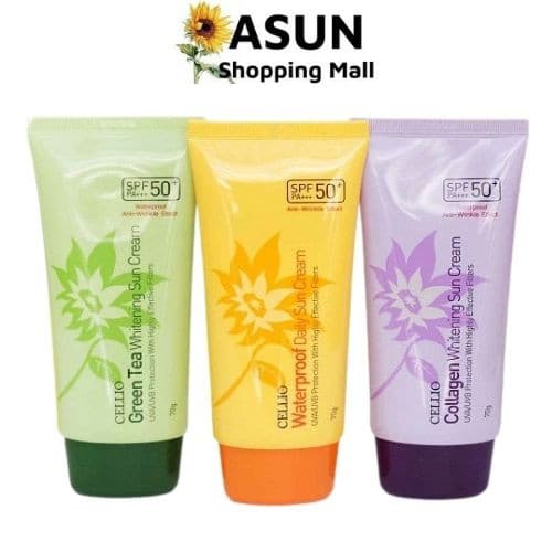 [HCM]Kem chống nắng Hàn Quốc CELLIO SPF 50 PA++ Chống tia UV dưỡng trắng hiệu quả