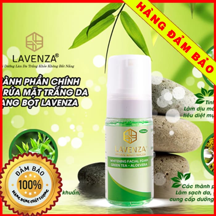 [HCM]Sữa rửa mặt dạng bọt trắng da Facial Foam Green tea - Aloevera 150ml