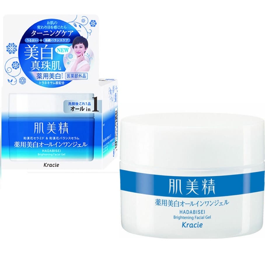 Kem dưỡng trắng da chuyên sâu Kracie Hadabisei Facial Gel All in one 100g - Nhật Bản
