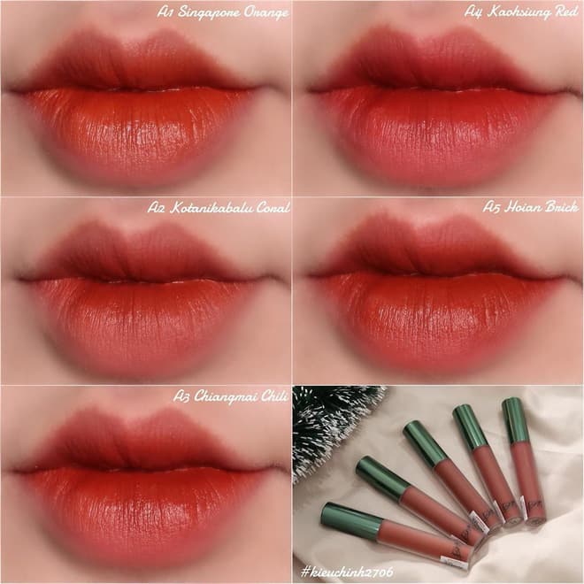 Son Kem Lì Bbia Last Velvet Lip Tint Asia Edition 5g