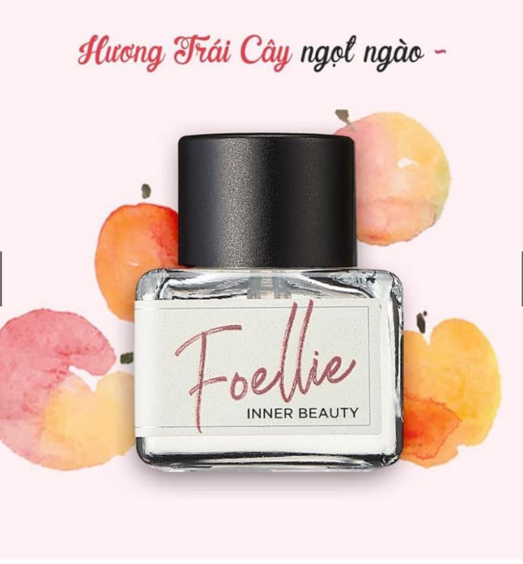 [Xu đổi quà] Nước Hoa Vùng Kín Foellie Eau De Bijou Màu trắng 5ml - hương trái cây