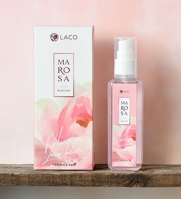 Sữa rửa mặt MAROSA LACO ít bọt dịu nhẹ cho làn da sạch sâu mềm mại
