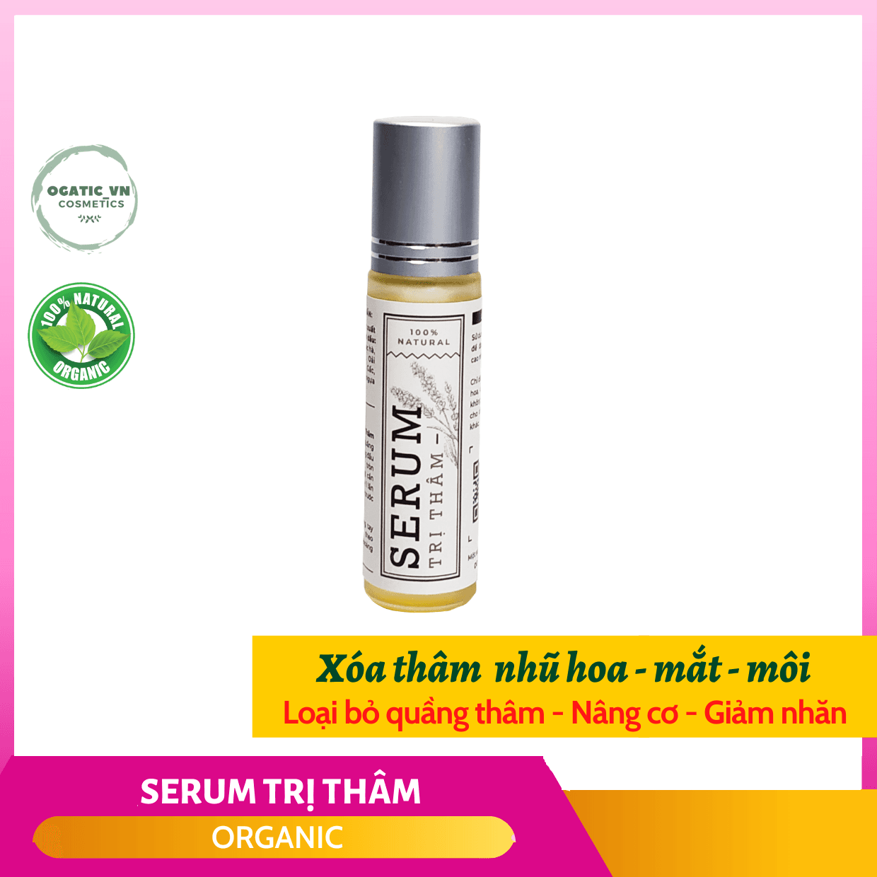 [HCM]Serum giúp Hồng Nhũ Hoa Giảm thâm quầng mắt và Môi - Handmade - sr006