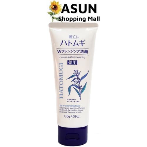 [HCM]Sữa Rửa Mặt Tẩy Trang Và Làm Sáng Da Reihaku Hatomugi Cleansing Foam 130g