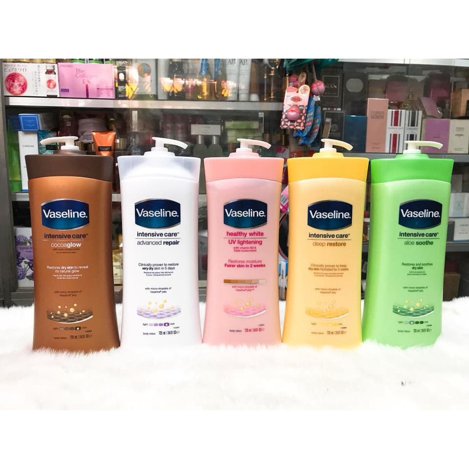 [HCM]Sữa Dưỡng Thể Vaseline Siêu Dưỡng Ẩm  Mỹ 725ml