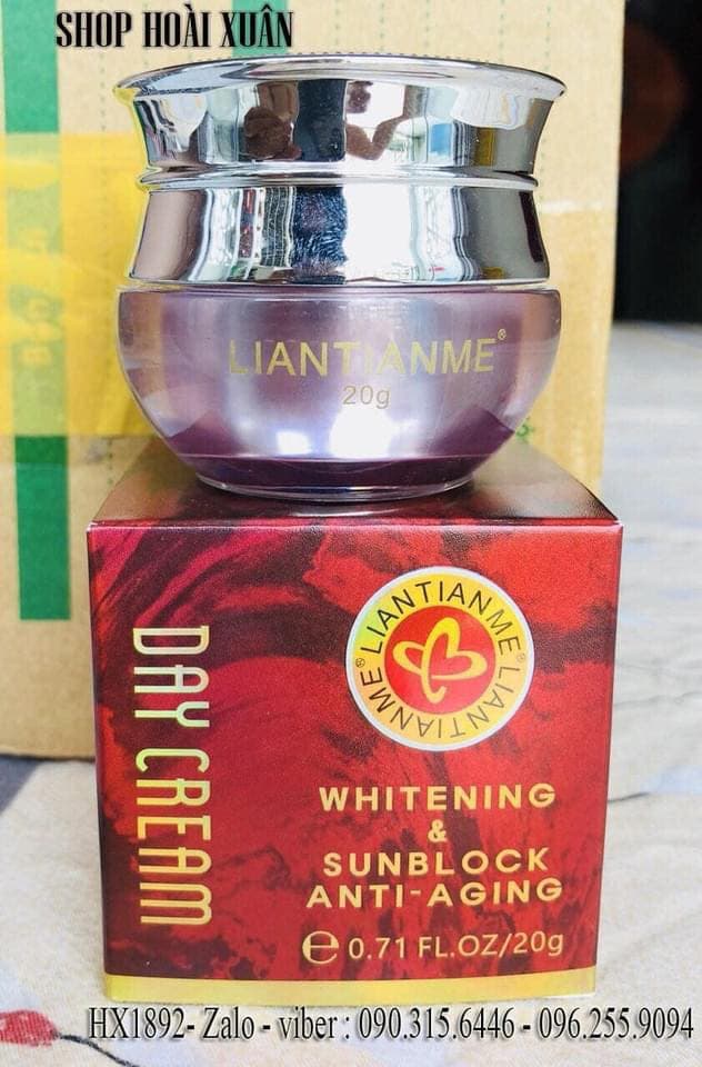 [HCM]Kem Dưỡng Trắng Da Nám Chống Nắng Ngừa Mụn Liantianme WHITENING - SUNBLOCK - ANTI - AGING DAY CREAM - HX1892
