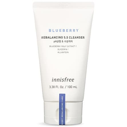 Sữa rửa mặt từ blueberry innisfree Blueberry Rebalancing 5.5 Cleanser 100ml